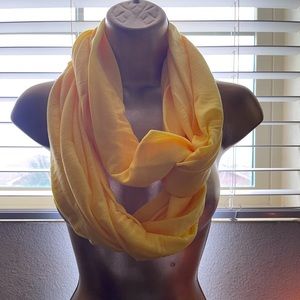 NWT! Yellow Infinity Scarf